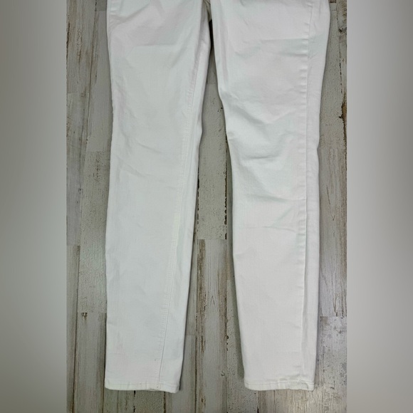 Old Navy Rockstar High Rise Super Skinny White Jeans Tummy Control 10 Tall NWT - Picture 4 of 13